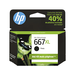 HP 667XL Preto