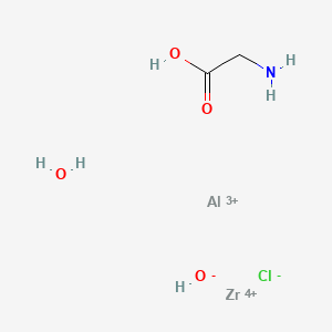 Estrutura molecular de ALUMINUM ZIRCONIUM TETRACHLOROHYDREX GLY