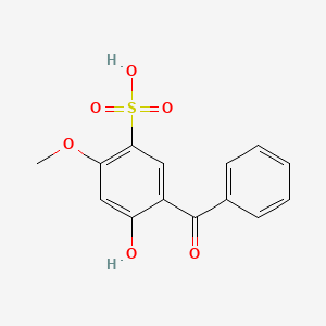 Estrutura molecular de BENZOPHENONE-4