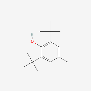 Molecular structure of BHT