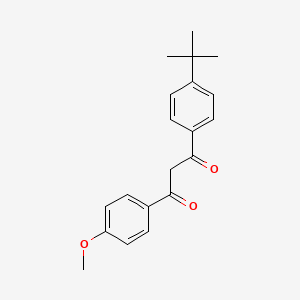 Estructura molecular de BUTYL METHOXYDIBENZOYLMETHANE