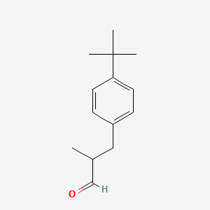 Estrutura molecular de BUTYLPHENYL METHYLPROPIONAL