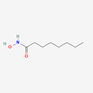 Estrutura molecular de CAPRYLHYDROXAMIC ACID