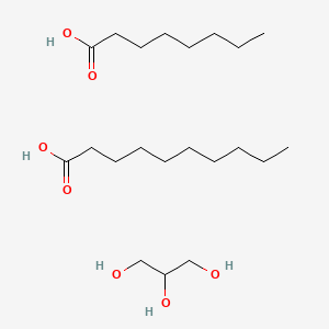 Estrutura molecular de CAPRYLIC/CAPRIC GLYCERIDES