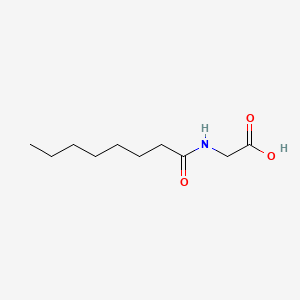 Estrutura molecular de CAPRYLOYL GLYCINE