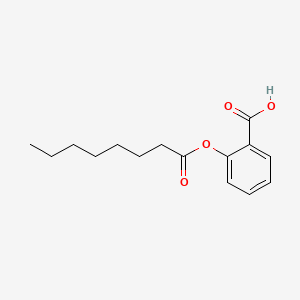 Estrutura molecular de CAPRYLOYL SALICYLIC ACID