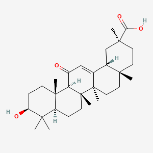Estrutura molecular de GLYCYRRHETINIC ACID