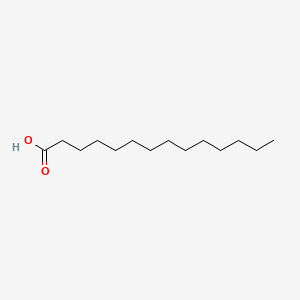 Molecular structure of MYRISTIC ACID