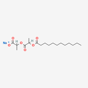Estrutura molecular de SODIUM LAUROYL LACTYLATE