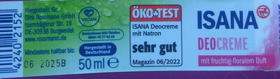 Isana Deocreme mit Natron