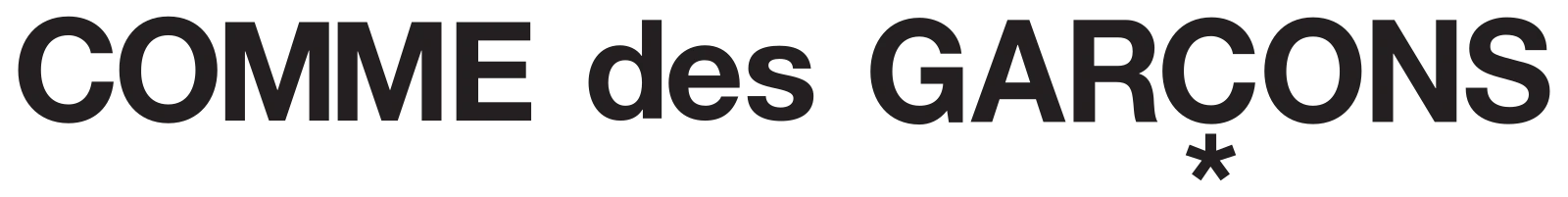 Identidade visual de Comme des Garçons
